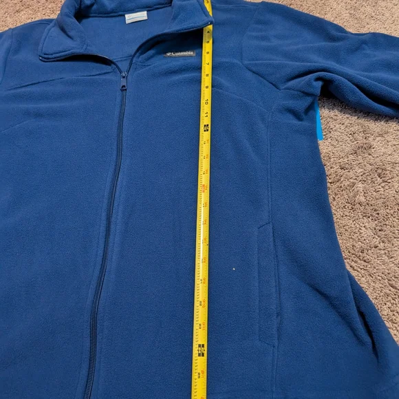 Brand New With Tags Woman Columbia Blue Fleece Jacket Size 1X - Picture 8 of 9